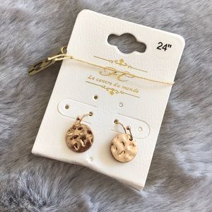 Hammered Gold Earrings